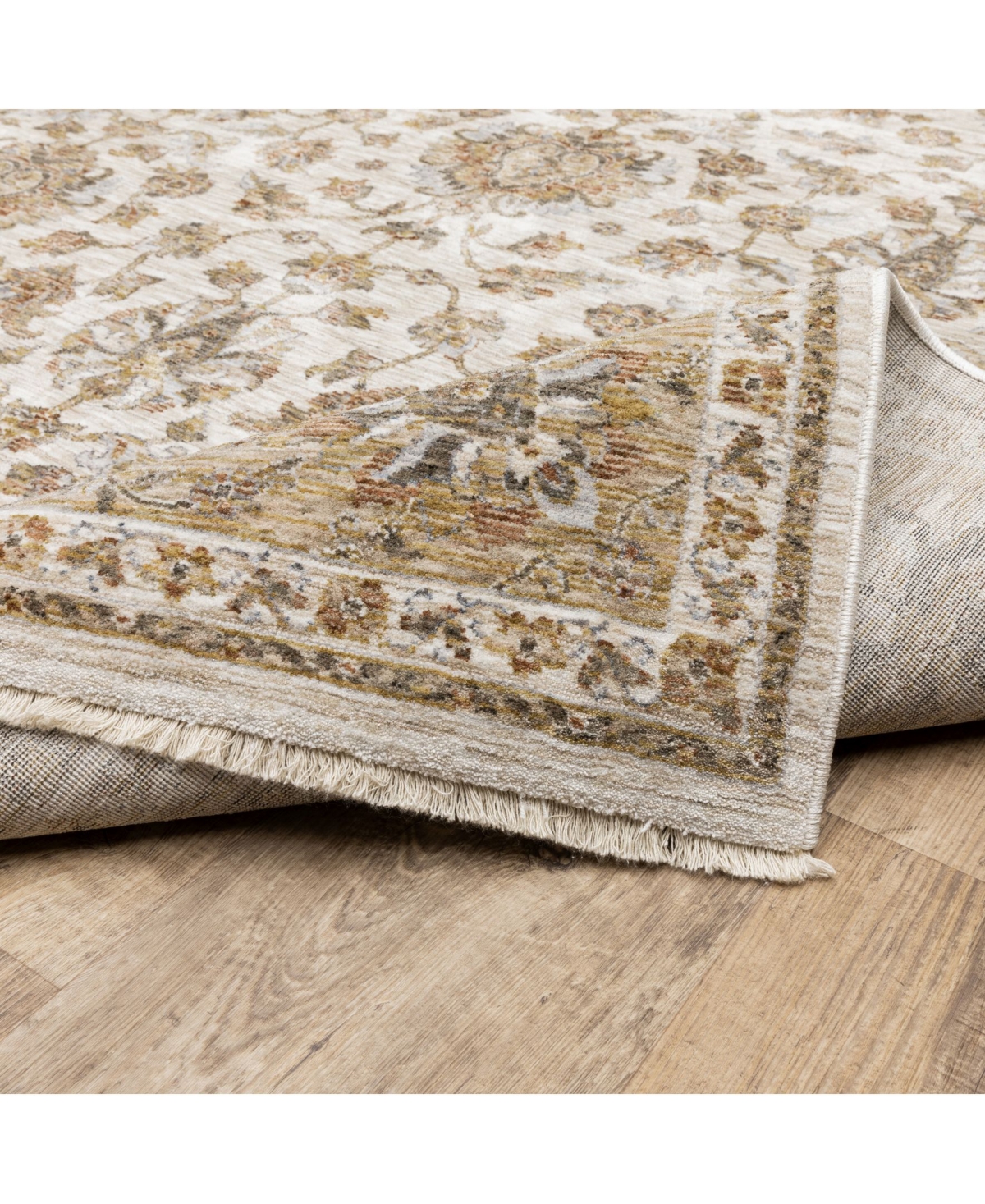 Oriental Weavers Maharaja 5091Z Ivory and Gold 3'3" x 5' Area Rug