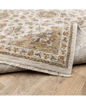 Maharaja 5091Z Ivory and Gold 5'3" x 7'6" Area Rug