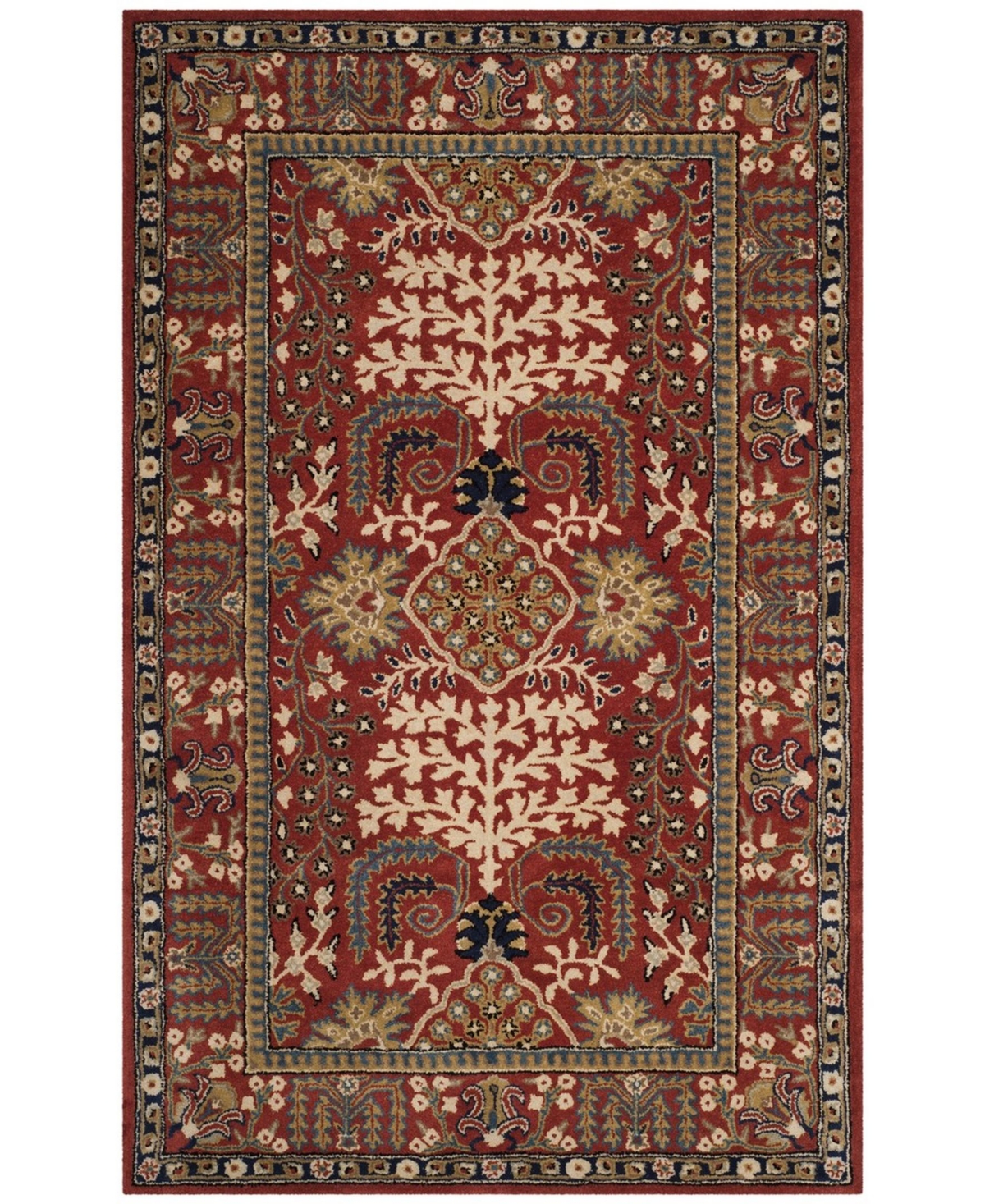 Safavieh Antiquity At64 Red and Multi 5' x 8' Area Rug - Red