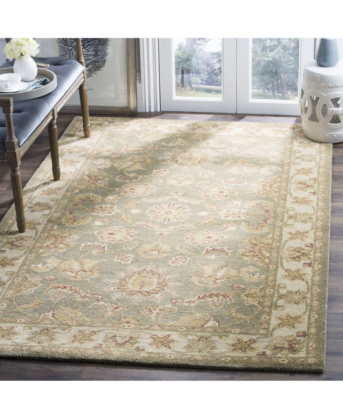 Safavieh Antiquity At313and Gold Area Rug - Green