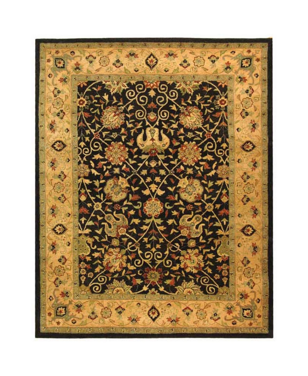 Safavieh Antiquity At21 Black 8'3in x 11' Area Rug - Black