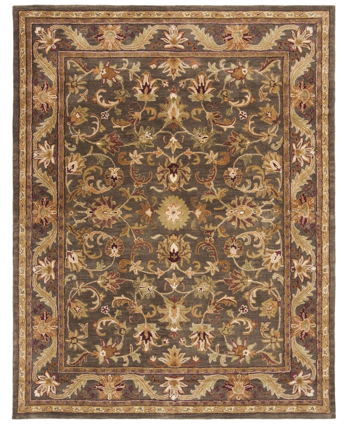 Safavieh Antiquity At52 Green and Gold 7'6in x 9'6in Area Rug - Green