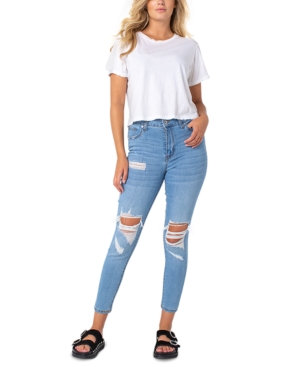 Kendall + Kylie KONTOUR HIGH RISE RIPPED SKINNY JEANS