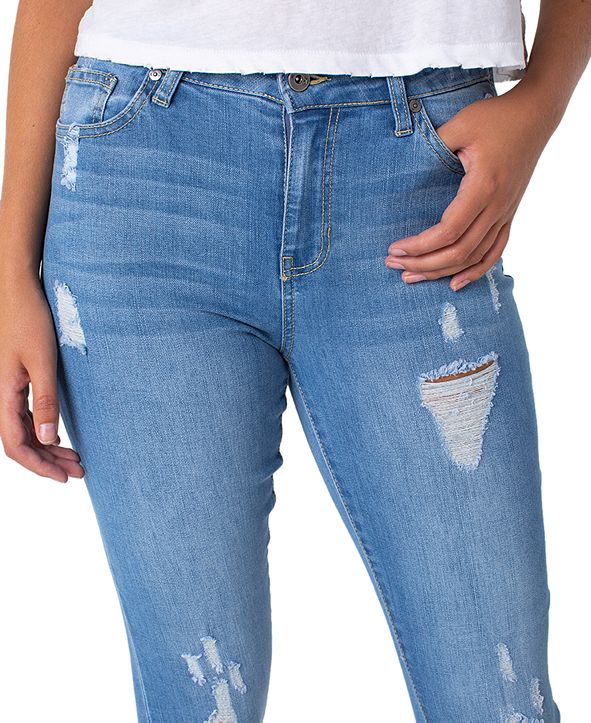 Kendall + Kylie Ripped Skinny Ankle Jeans & Reviews - Jeans - Women ...