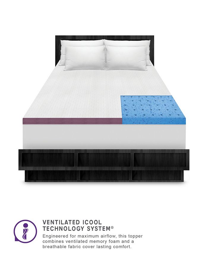 SensorPEDIC 2Inch Advanced Cool Transcend Memory Foam Bed Topper