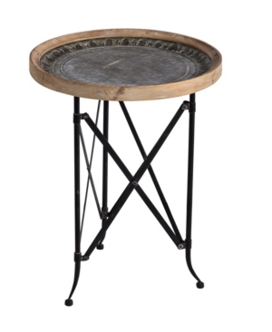 AB HOME CLASSIC VINTAGE-LIKE ROUND SIDE TABLE