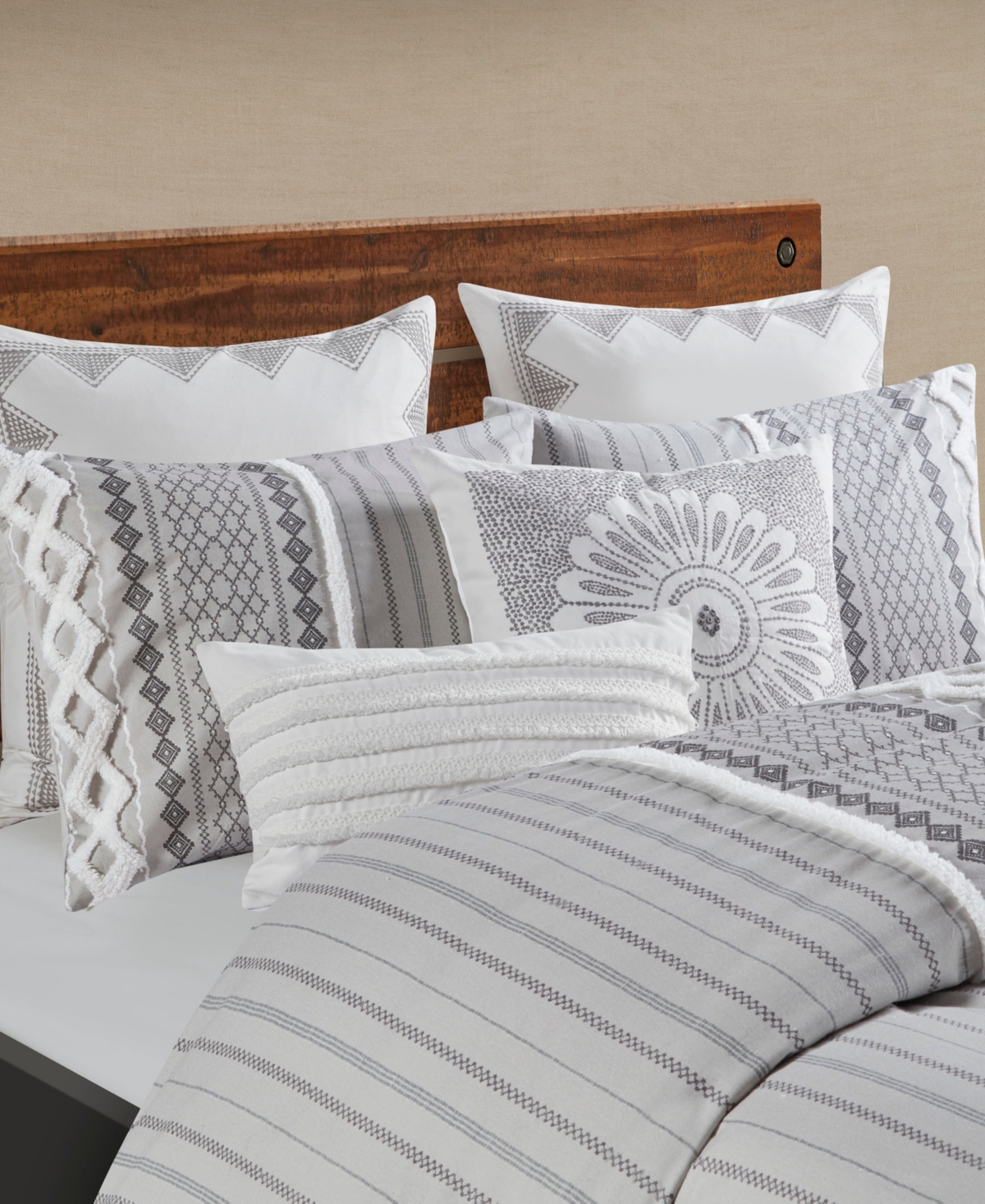 Ink+Ivy Imani 3-Pc. Duvet Cover Set