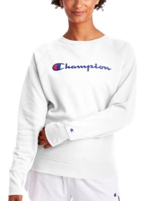 womens white champion jumper