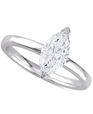 image of Diamond Marquise Solitaire Engagement Ring (1 ct. t.w.) in 14k White Gold