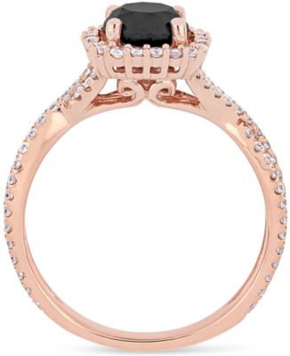 Diamond Halo Engagement Ring (1-1/2 ct. t.w.) in 14K Yellow, White or Rose Gold