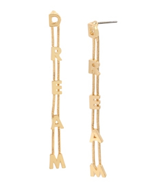 image of BCBGeneration Dream Linear Gold-tone Metal Earrings