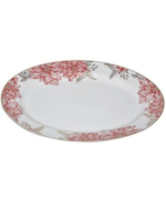 Martha Stewart Collection - Holiday Poinsettia Platter