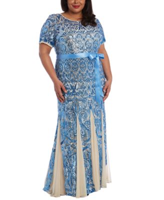 R & M Richards Plus Size Embellished Gown - Macy's