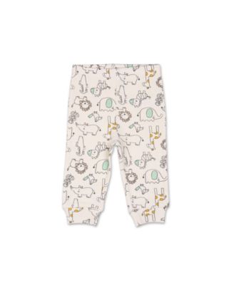 Baby Boys Pants Set, 5 Pack, Safari, Black, White, Sage, Stars