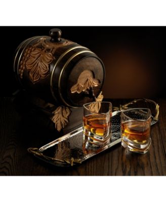 Aqua Vitae Off Base Triangle Whiskey Glasses, Set of 2