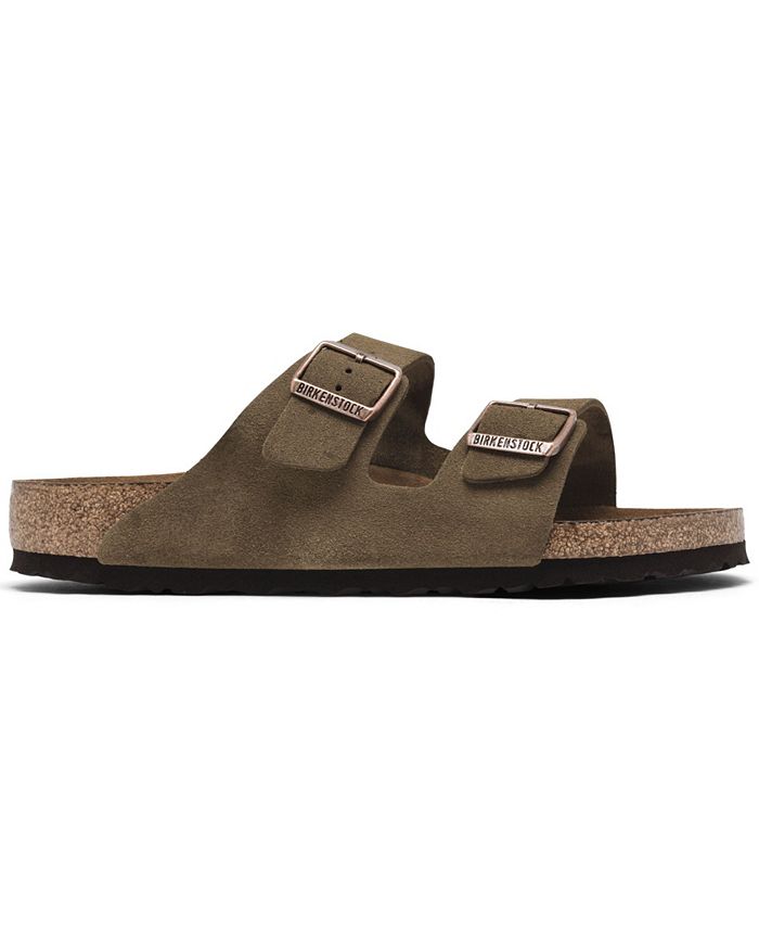 Birkenstock Men's Arizona Suede Leather Soft Footbed Casual Sandals ...