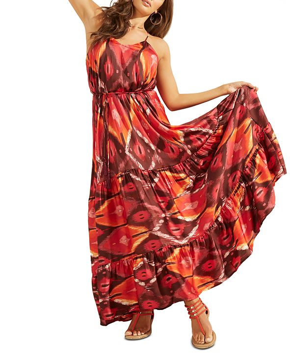 Angelica Maxi- Multi with Lace