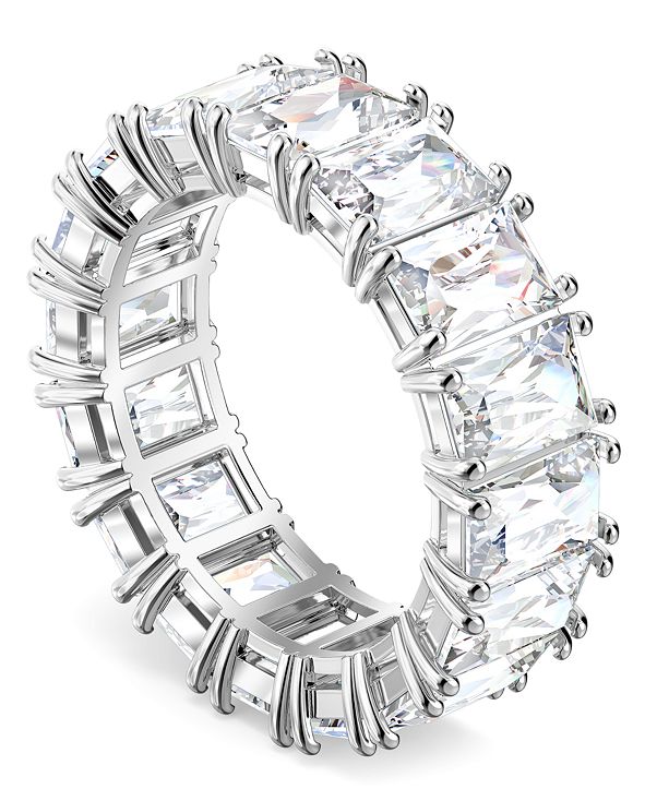 swarovski crystal baguette ring