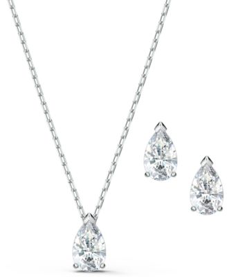 swarovski necklace with earrings