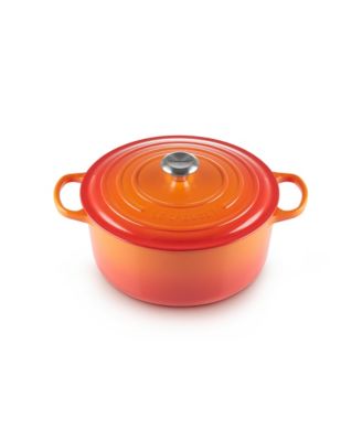 Signature Enameled Cast Iron 7.25-Quart Round Dutch Oven