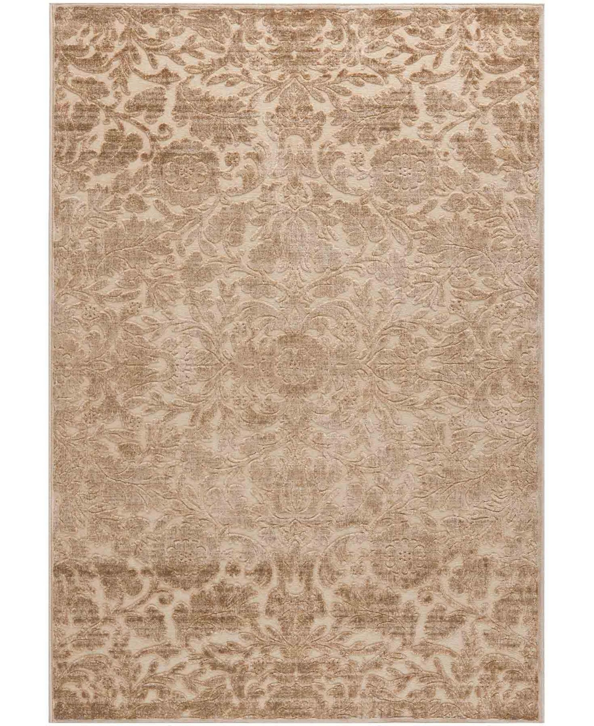 Martha Stewart Collection Heritage Bloom MSR4478 Beige 6'7in x 9'2in Area Rug - Beige