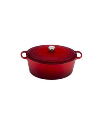 Le Creuset Enameled Cast Iron Signature Oval Dutch Oven, 8 qt., Cerise