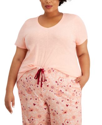 macy's pink plus size dresses
