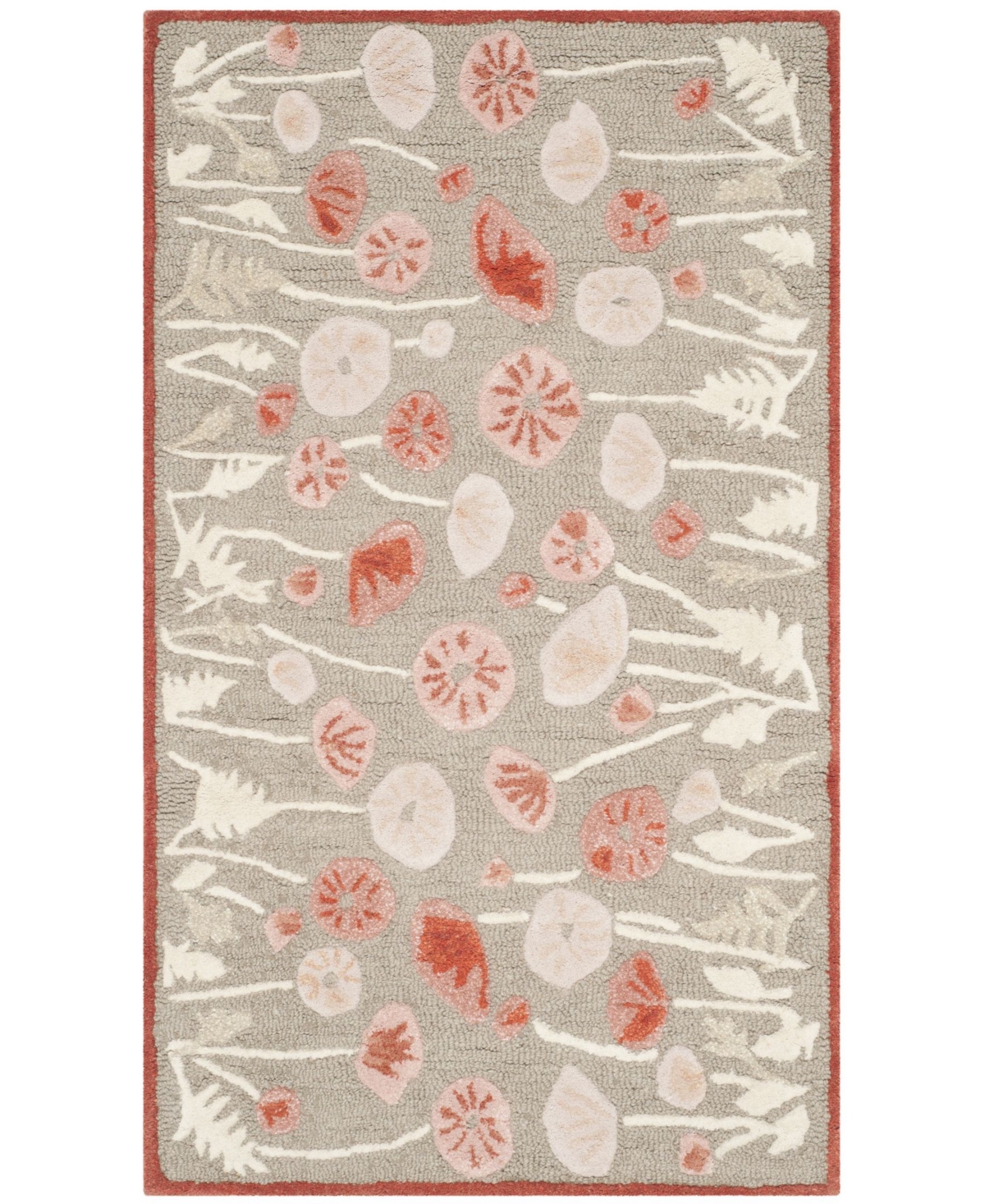Martha Stewart Collection Poppy Glossary MSR3627B Terracotta 4' x 6' Area Rug - Terracotta