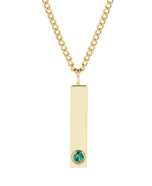 image of brook & york 14K Gold Plated Reese Birthstone Pendant Necklace