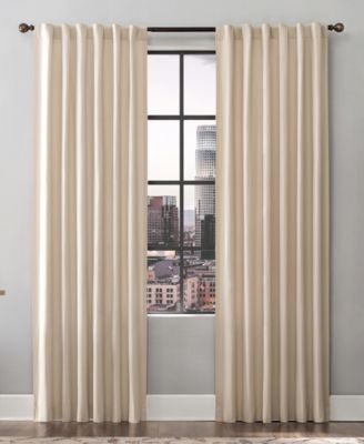 Scott Living Renato Linen Blend Curtain Collection In White