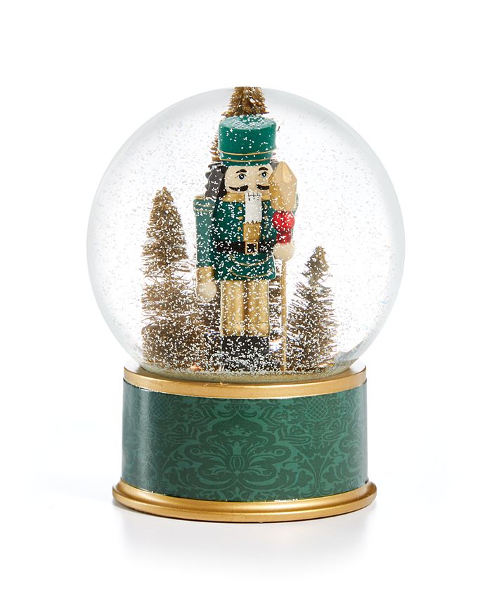 Holiday Lane Evergreen Dreams Nutcracker Water Globe, Created for Macy