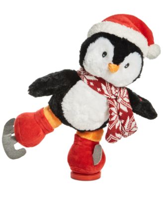 Holiday Lane - Animated Musical Plush Ice Skating Penguin