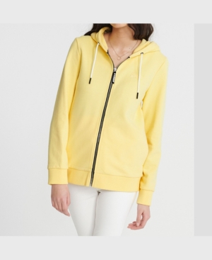 image of Superdry Women-s Orange Label Elite Loopback Zip Hoodie