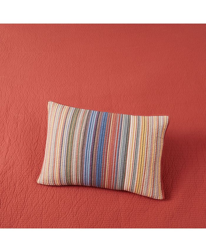 Martha Stewart Collection CLOSEOUT! Hillside Manor Yarn Dye Quilted Sham, King, Created For Macy