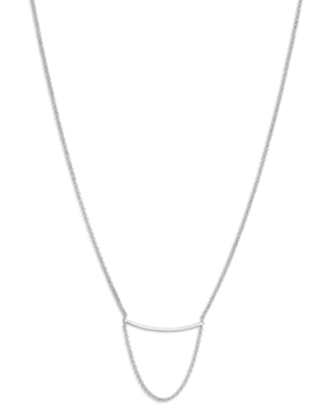 image of Lucky Brand Silver-Tone Bar Strand Necklace, 18