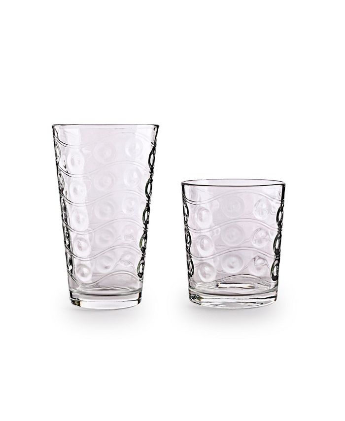 Circle Glass Cosmo Entertaining Glasses, Set of 16 Macy's