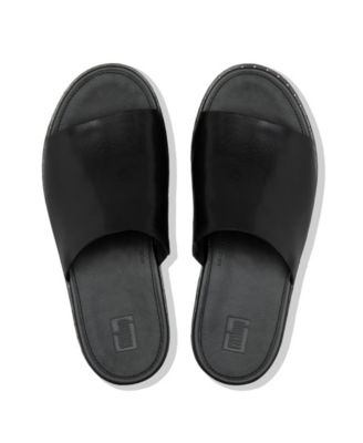 FitFlop Women's Eloise Espadrille Leather Wedge Slides