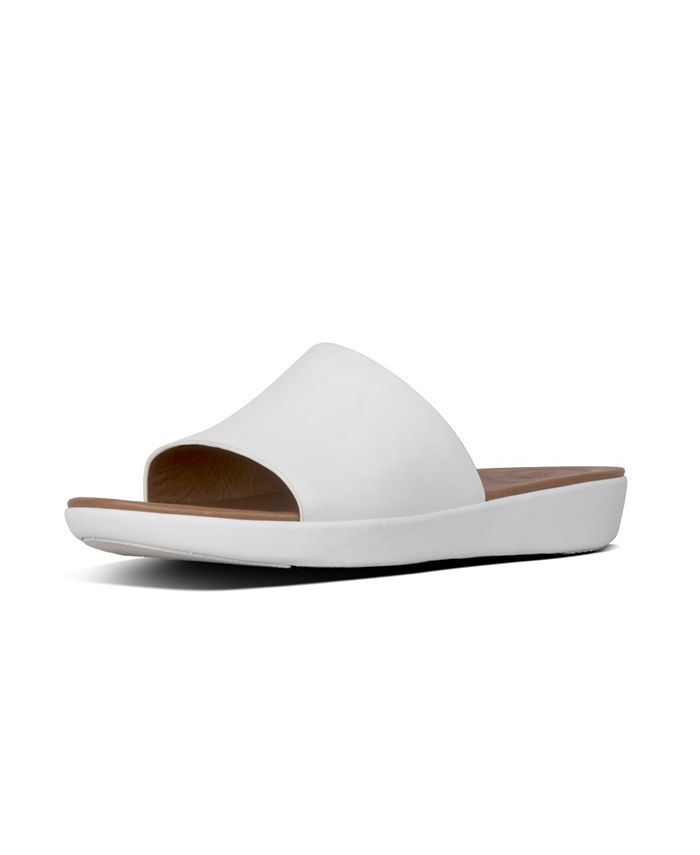 FitFlop Women's Sola Slides - Leather Sandal - Macy's
