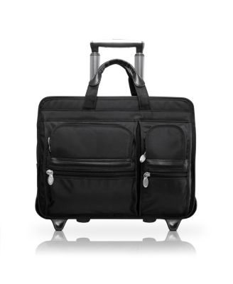 Clinton, 17" Patented Detachable -Wheeled Laptop Briefcase