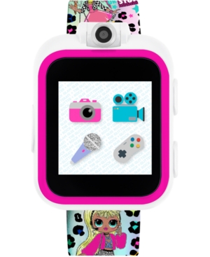 image of iTouch Kid-s Lol Surprise! O.m.g. PlayZoom Rainbow Neon Tpu Strap Touchscreen Smart Watch 52x42mm