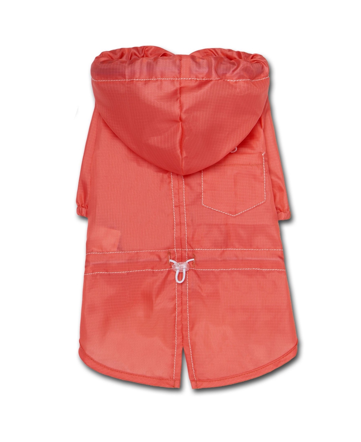 Split-Vent Designer Water-resistant Dog Raincoat Large - Red