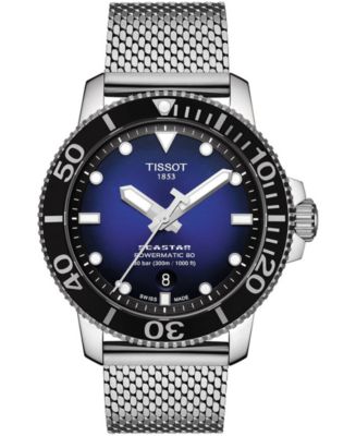 TISSOT SEASTAR シースター Tissot Men's Swiss Automatic Seastar 1000 Stainless Steel Mesh