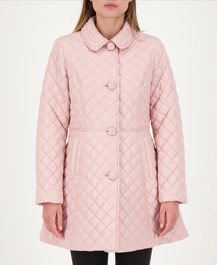 kate spade new york Skirted Quilted Coat - Macy's