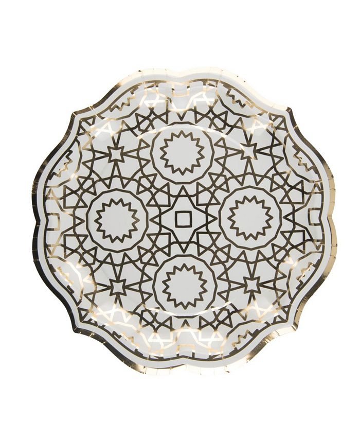 SugarPlum Party Boho Dinner Plate, Pack of 16 Macy's