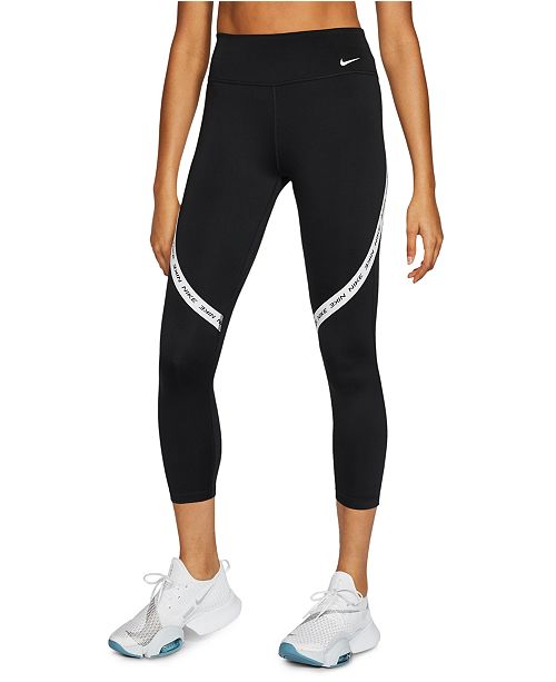 Nike Women S One Logo Cropped Leggings Reviews Women Macy S
