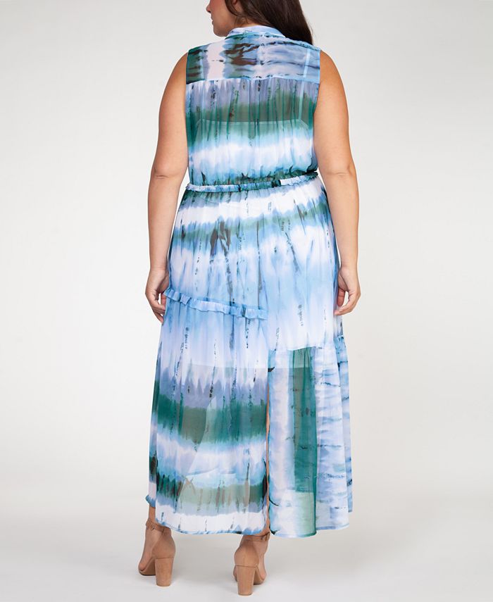 Black Tape Plus Size TieDyed Maxi Dress Macy's