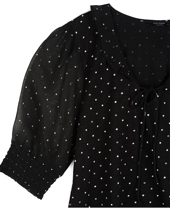 macys puff sleeve tops