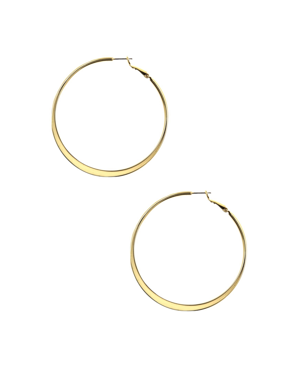 UPC 642447006339 product image for Nine West Large Flat Edge Hoop Earring | upcitemdb.com