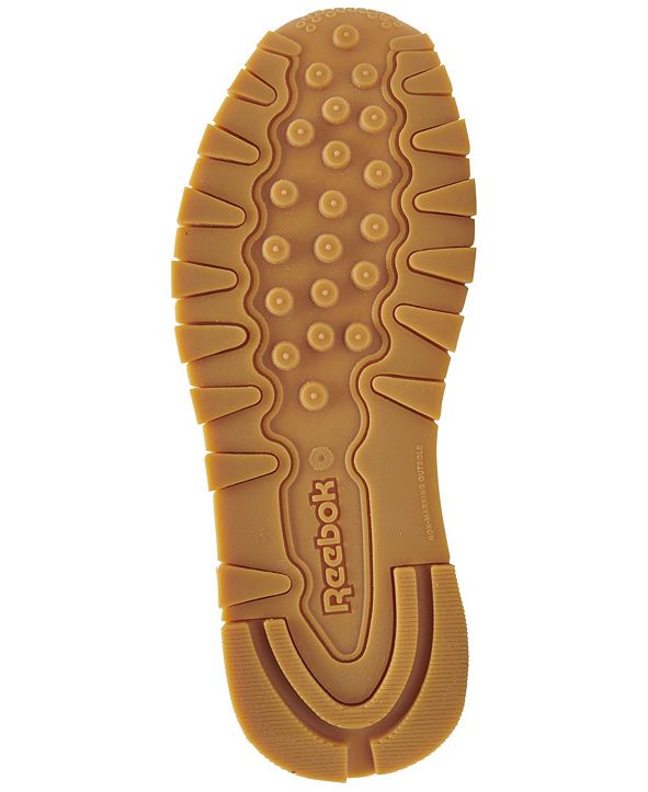 Reebok Little Girls Classic Leather Gum Casual Sneakers from Finish Line & Reviews - Finish Line ...