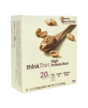 UPC 753656701400 product image for ThinkThin High Protein Bar Creamy Peanut Butter, 2.1 oz, 10 Count | upcitemdb.com